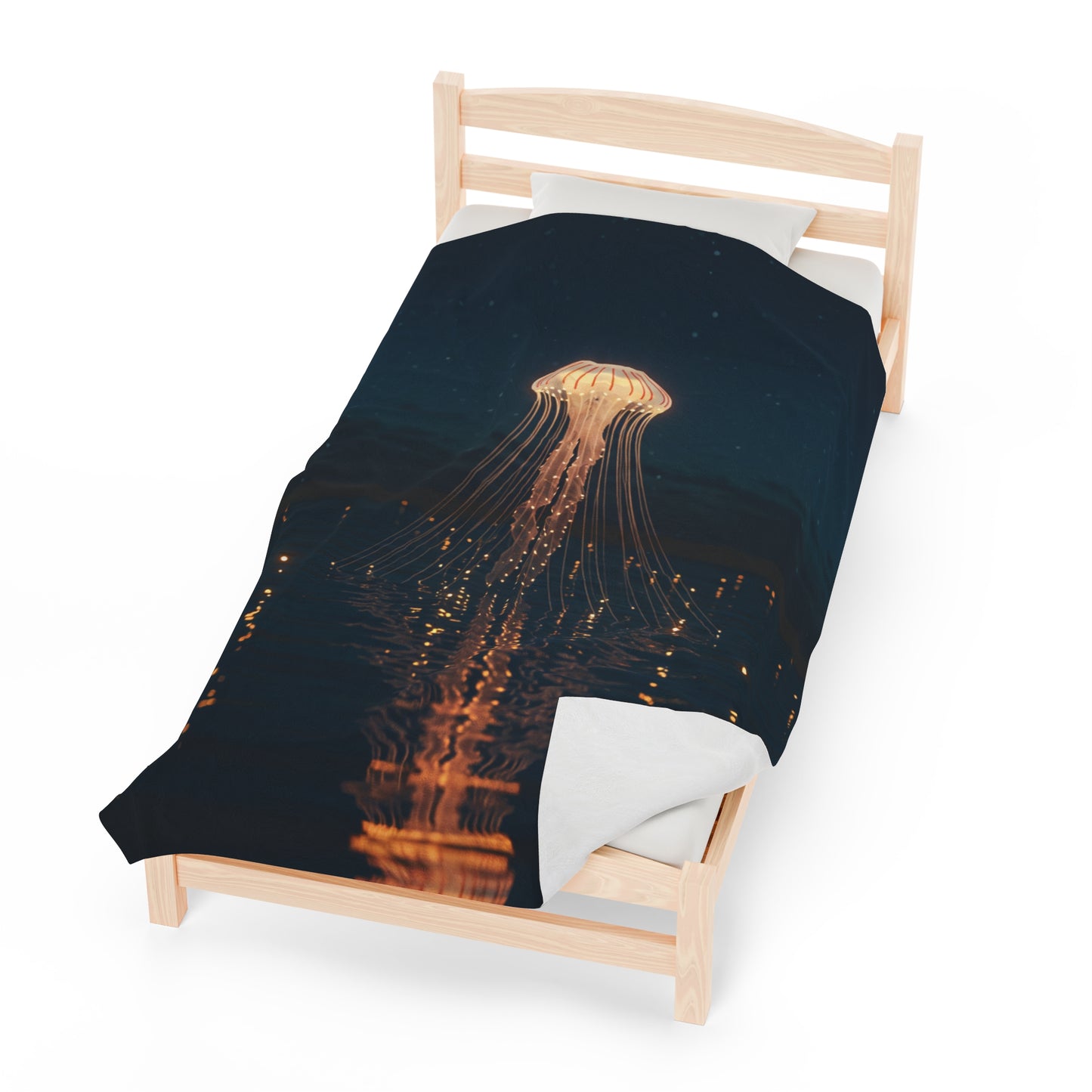 Plush Blanket - Jellyfish Lake Design