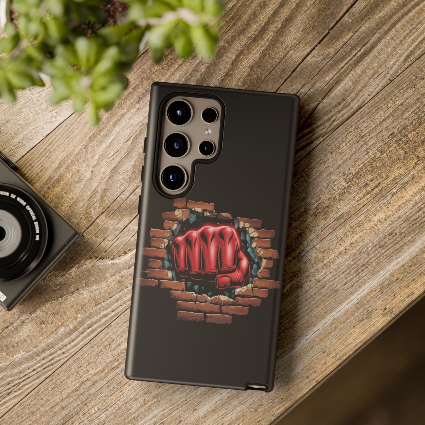 Samsung Galaxy Tough Case - Red Fist Smashing Design