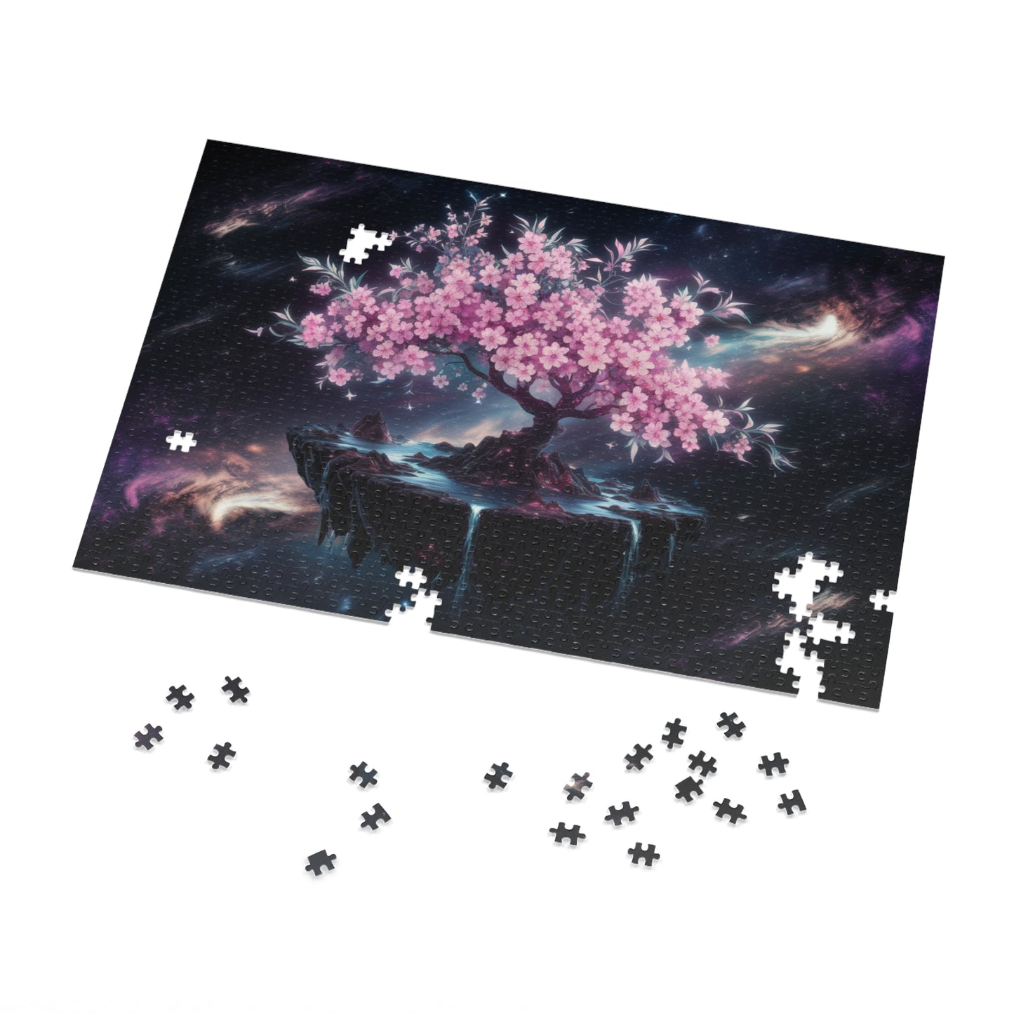 Puzzle Tin - Cherry Blossom Tree in Space