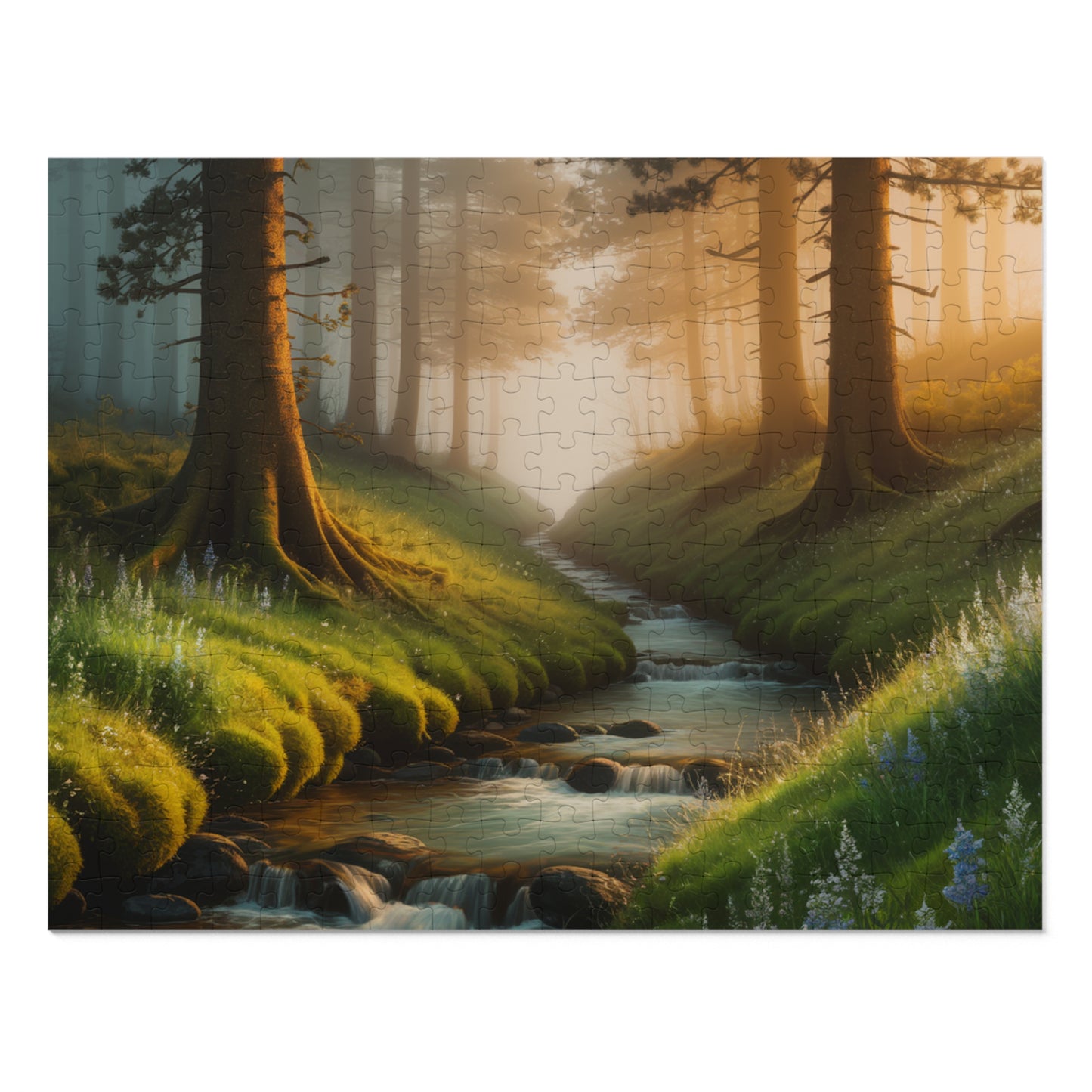 Serene Forest Jigsaw Puzzle with Collector's Tin - Ideal Gift for Nature Lovers