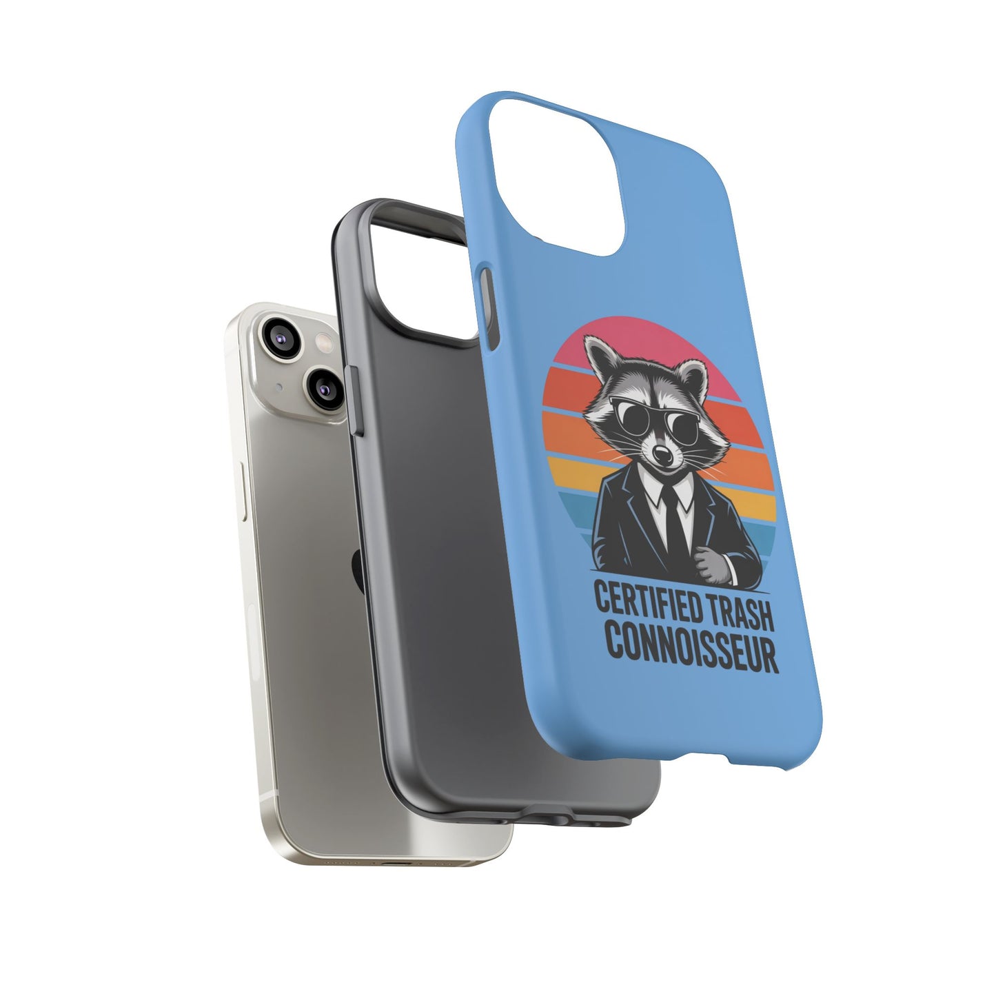 Humorous Raccoon Phone Case - Certified Trash Connoisseur