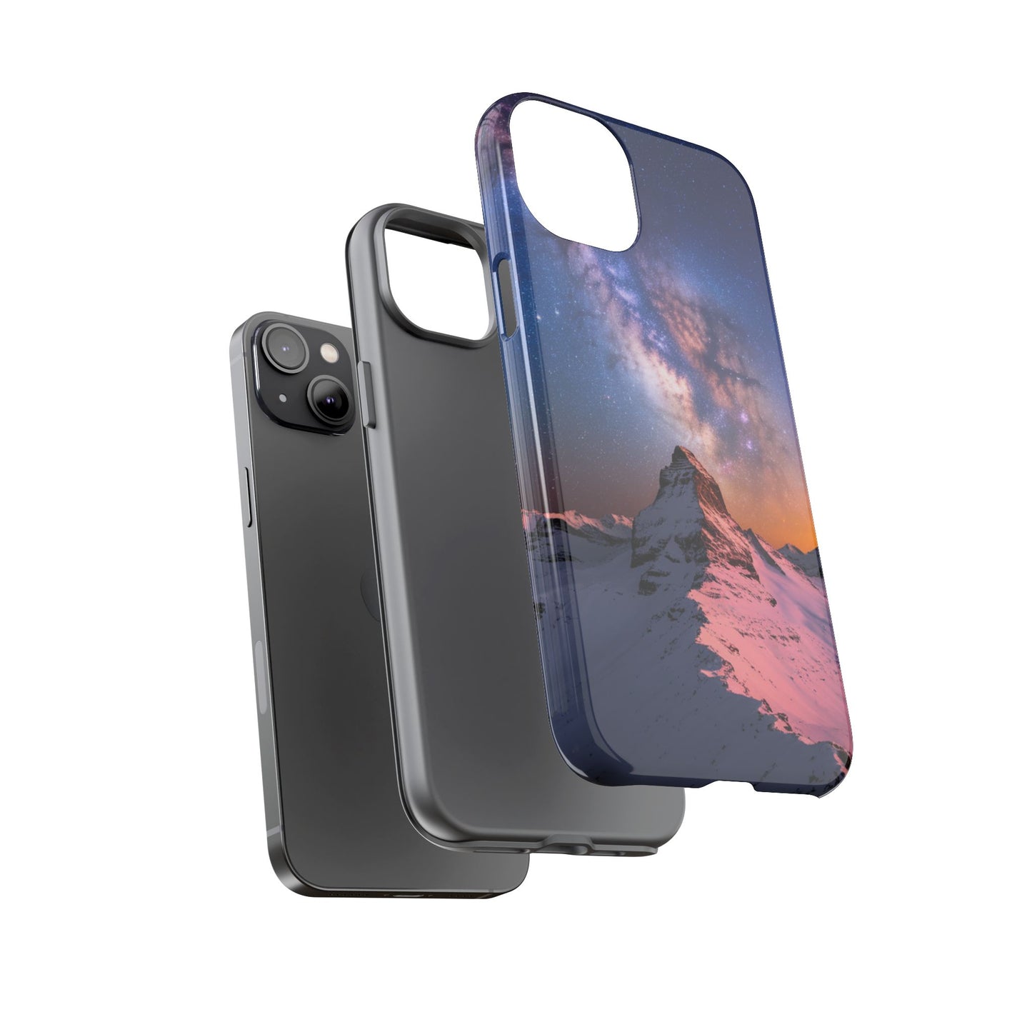 iPhone Case Mountain Top and Milky Way Nature Phone Case Unique Gift