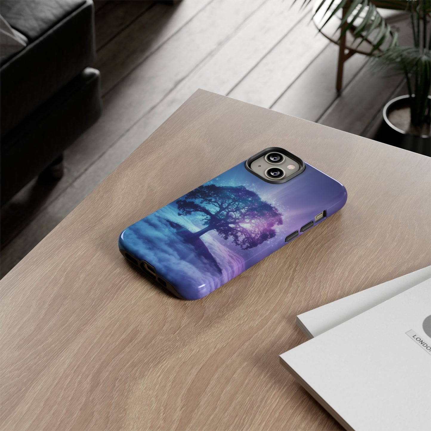iPhone Case with Dreamy Tree Design