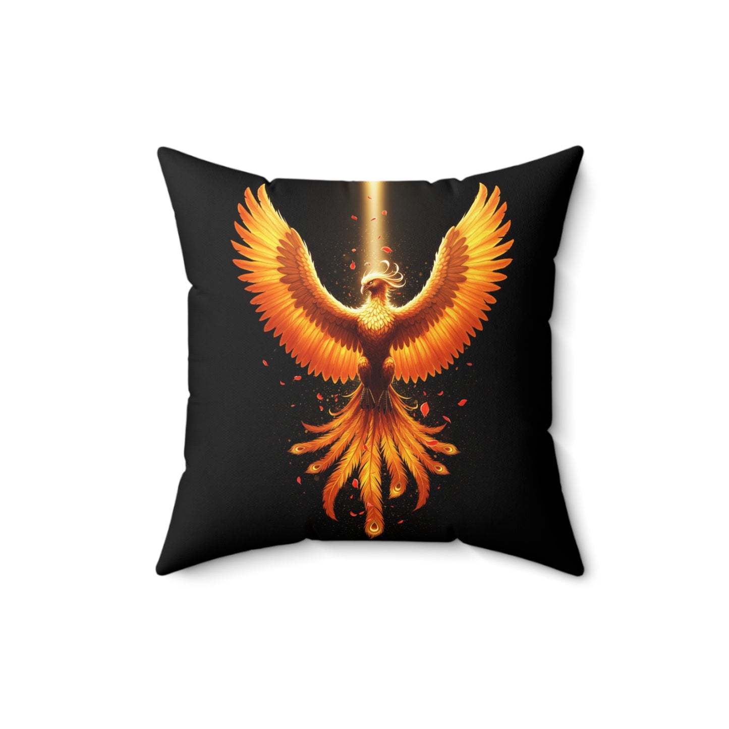 Phoenix Square Pillow Mythical Pillow Legendary Decor Modern Home Decor Throw Pillow