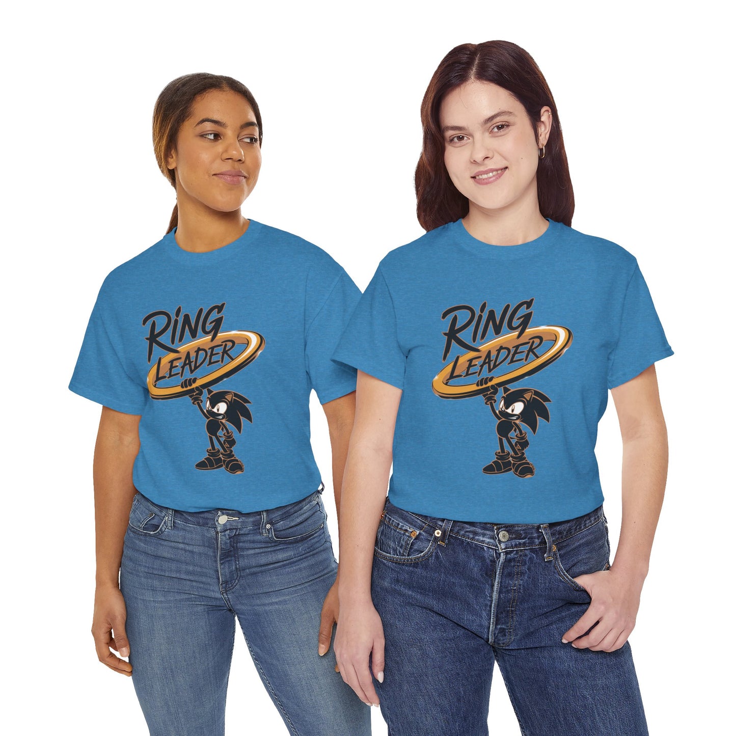Ring Leader Video Game Shirt – Fast Speed Hero Holding Gold Ring – Retro Gamer Graphic Tee for Arcade, Anime, and Gaming Fans