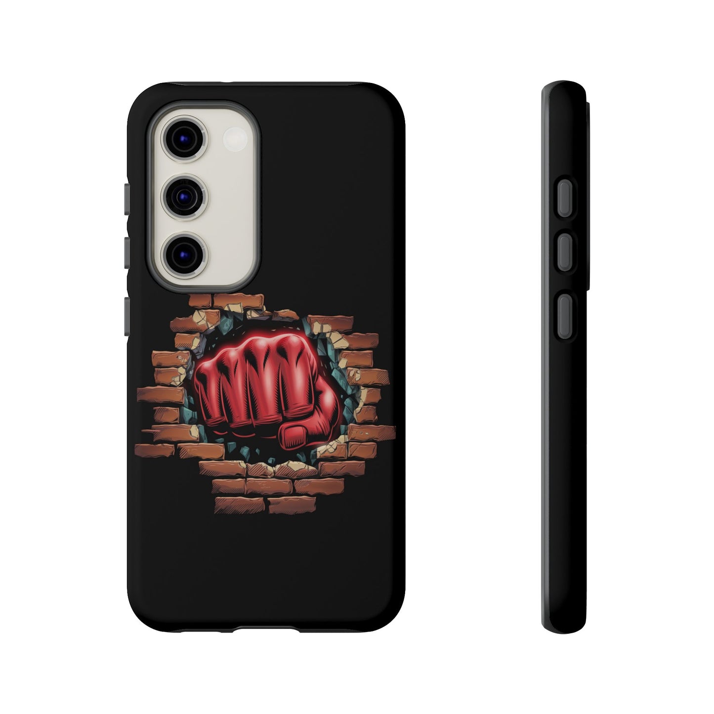 Samsung Galaxy Tough Case - Red Fist Smashing Design