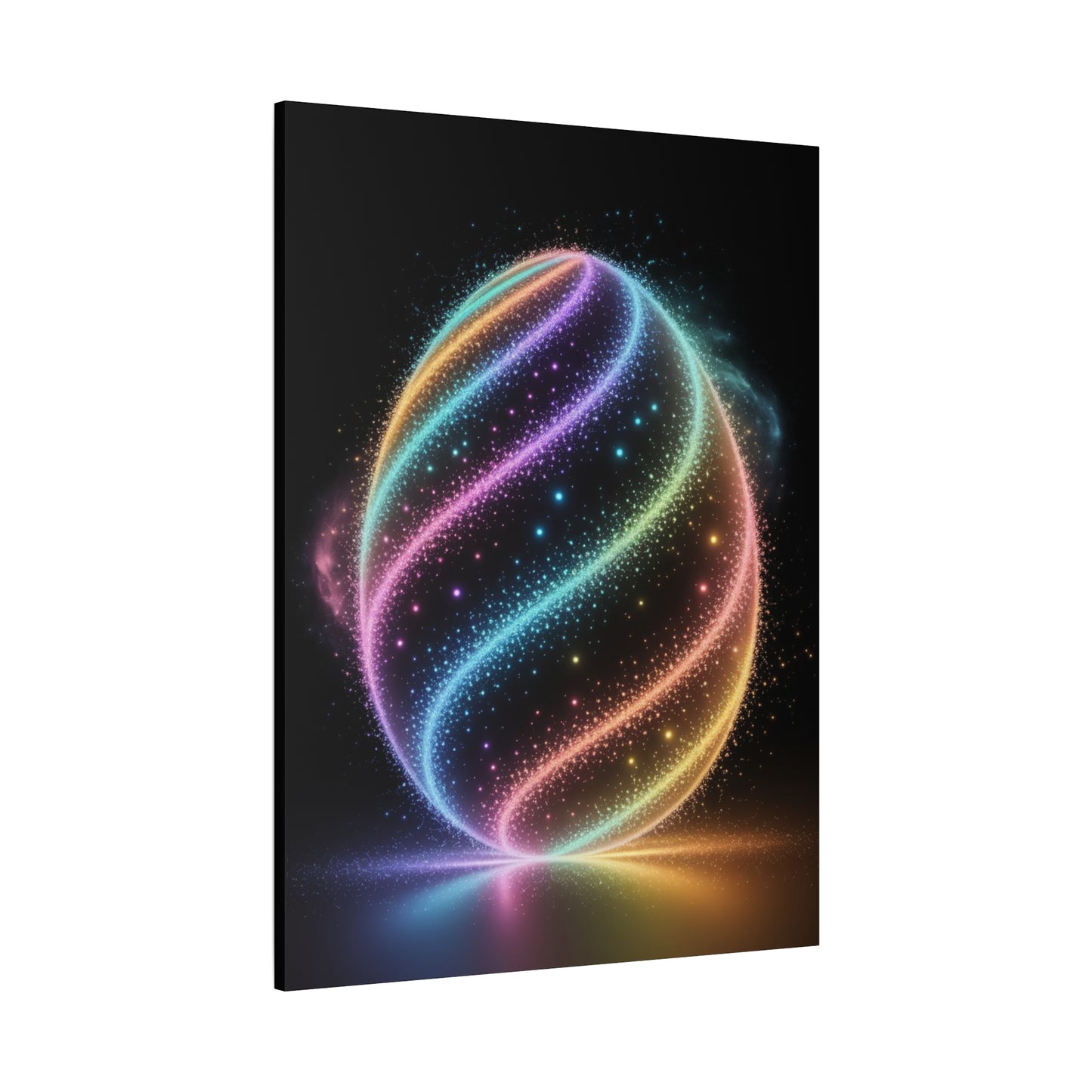 Colorful Swirl Canvas Art Easter Egg Art Easter Canvas Easter Decor