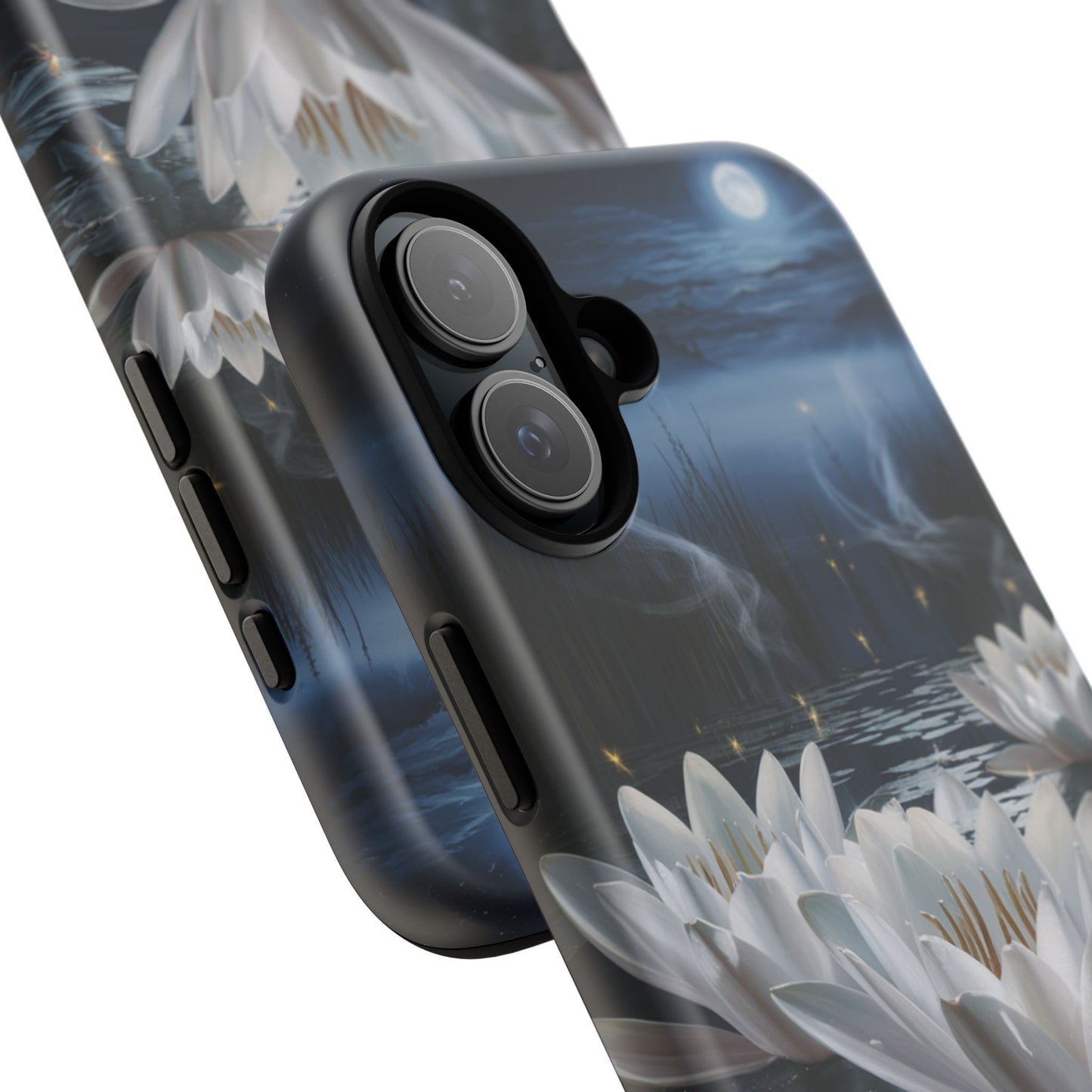 iPhone Case - Water Lilies Moonlight Design