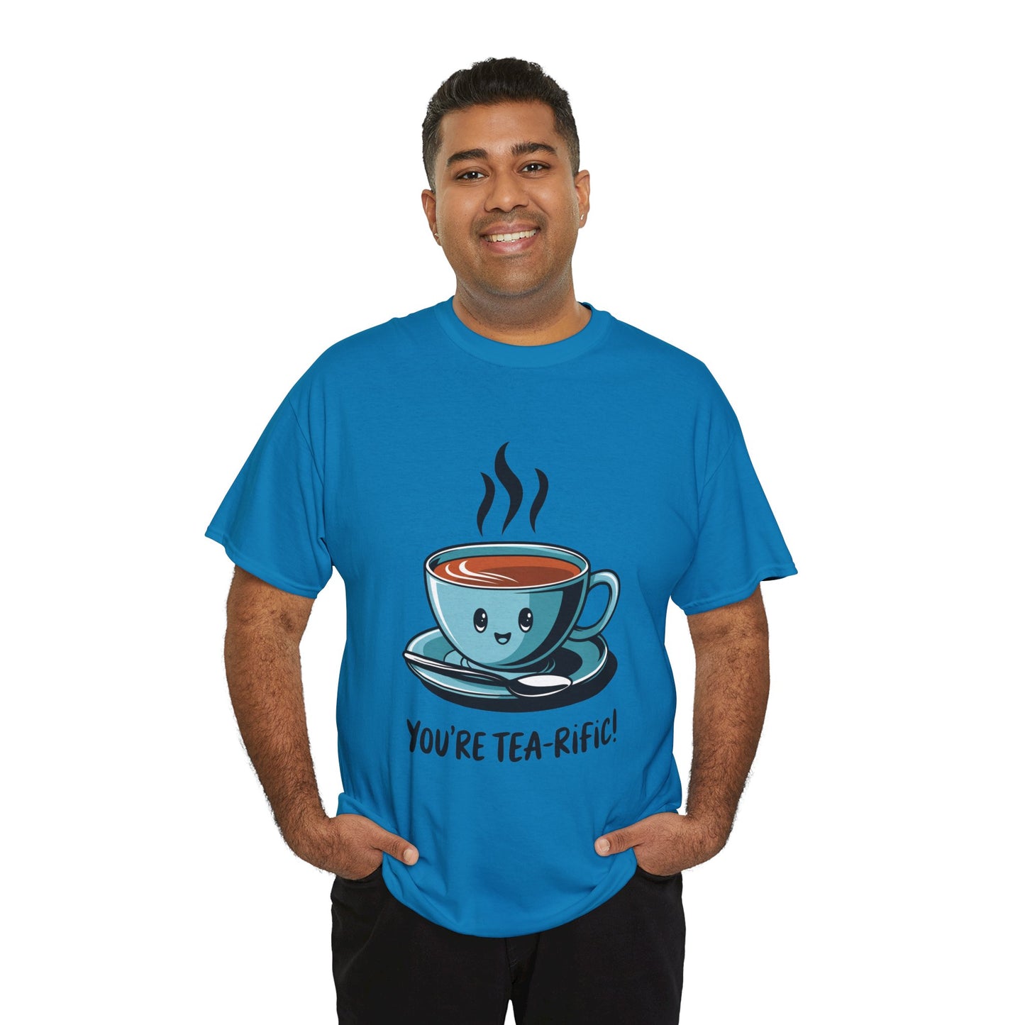 You’re Tea-Rific! Cute Tea Pun T-Shirt for Tea Lovers - Funny Gift, Kawaii Cup Graphic Tee - Unisex Soft Cotton Shirt
