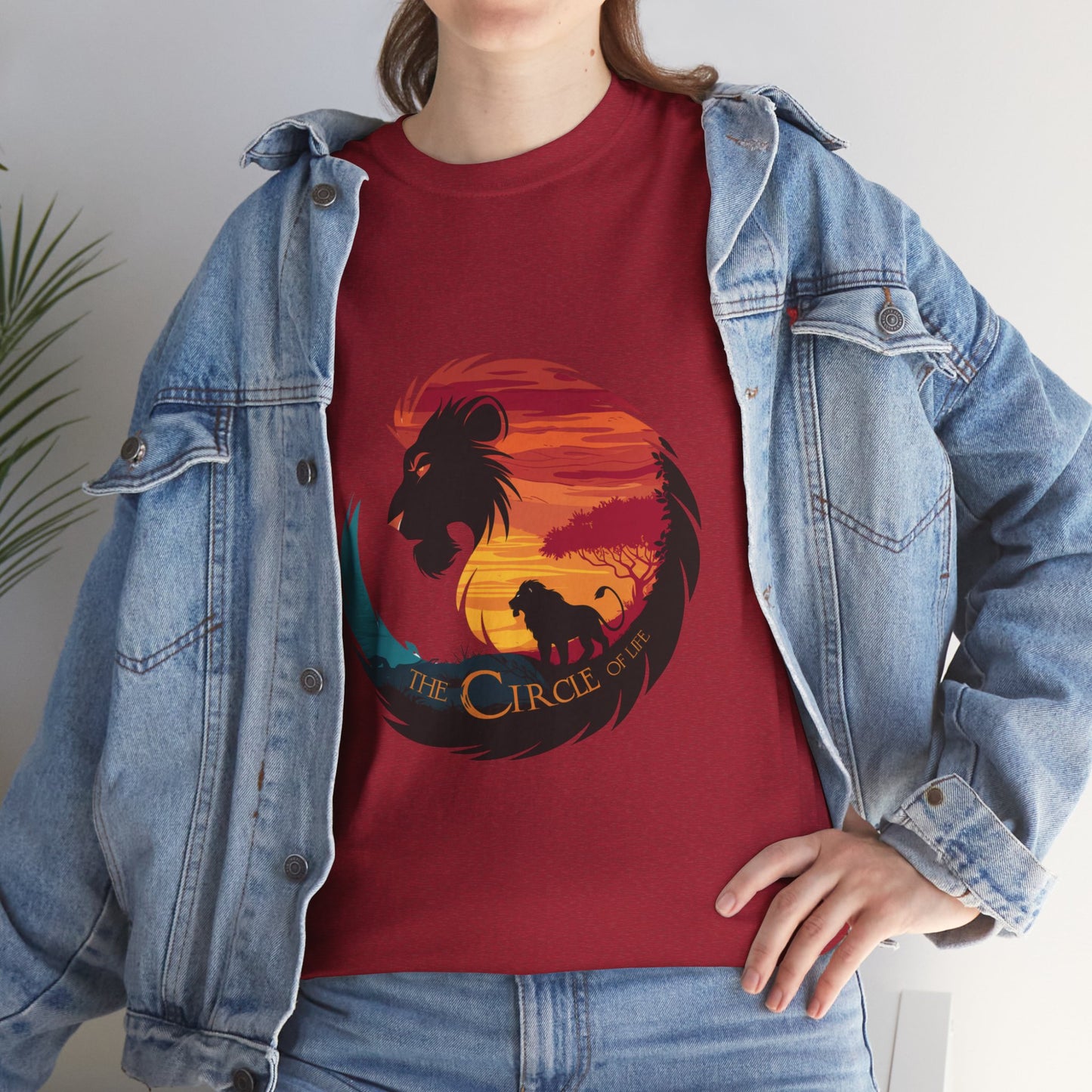 The Circle of Life Lion Shirt – Sunset Safari Wildlife Graphic Tee – Inspirational Nature T-Shirt for Animal Lovers & Adventure Fans