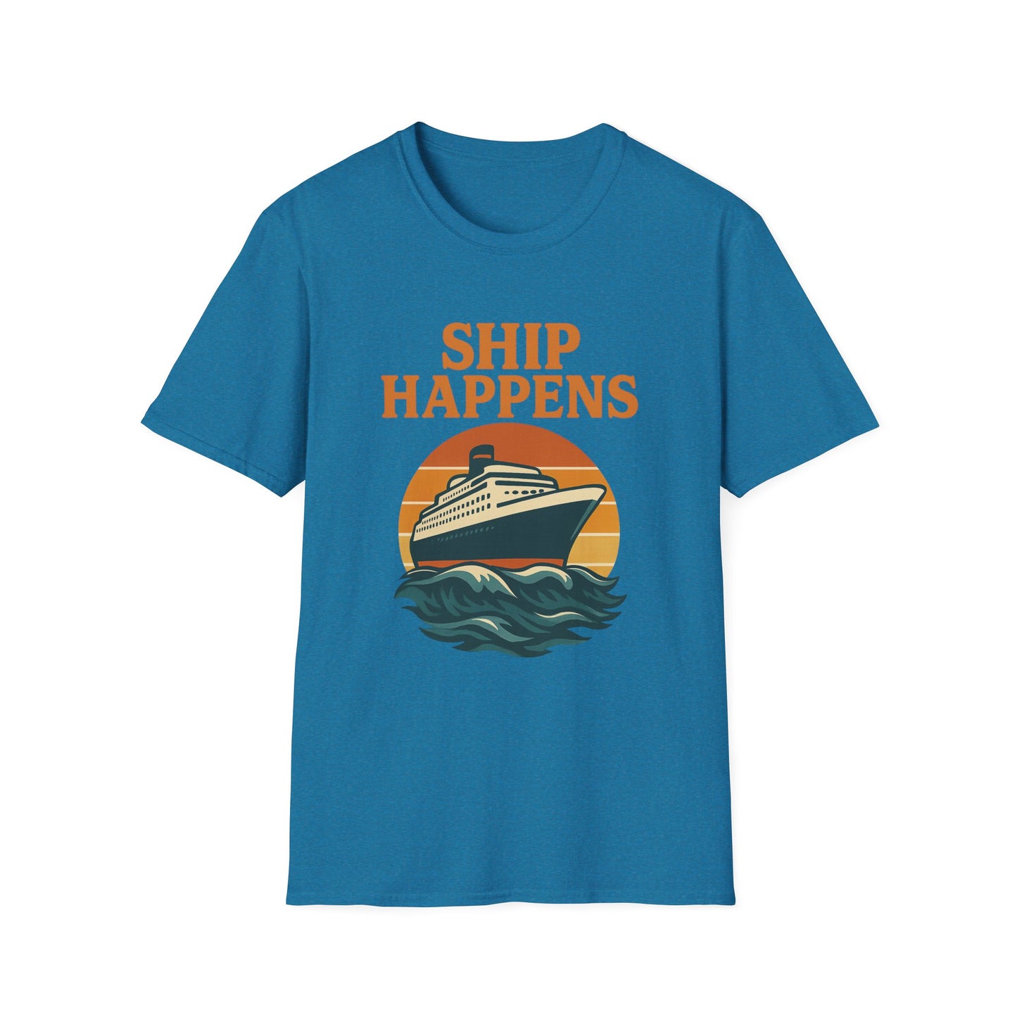 Ship Happens Tee • Funny Nautical Pun Shirt • Comfort Colors Unisex Cruise Vacation Tee • Ocean Humor • Gift for Sailors & Beach Lovers