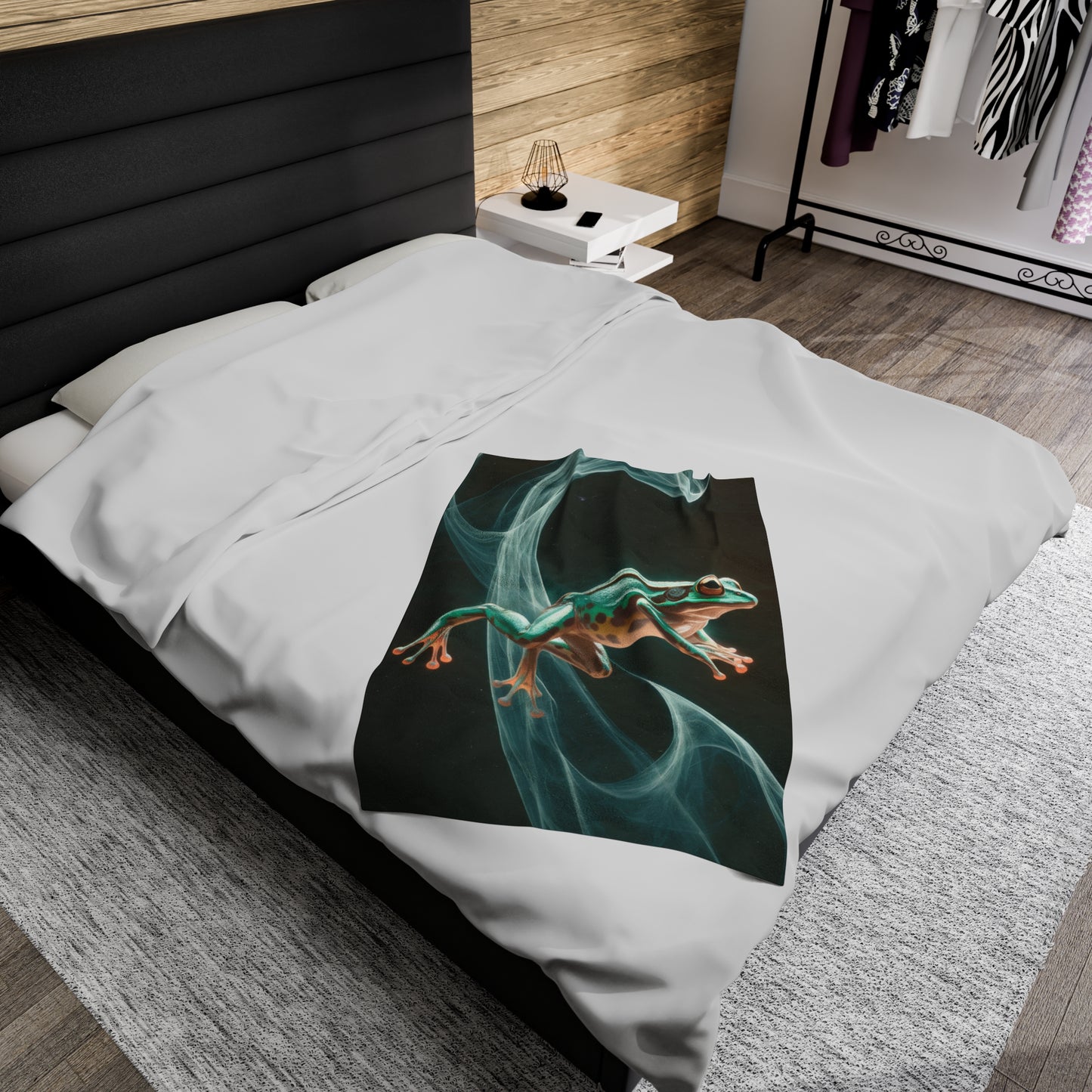 Plush Blanket - Fun Frog Design
