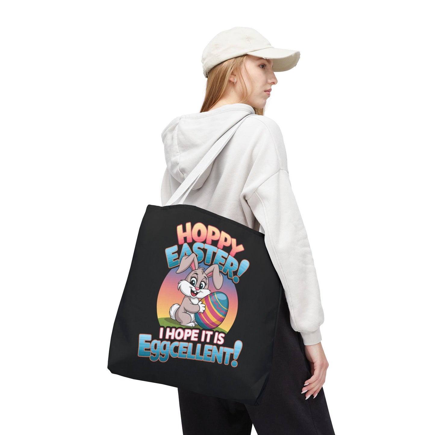 Happy Easter Tote Bag Eggcellent Bunny Design Easter Bag Easter Gift Easter Tote Accessory