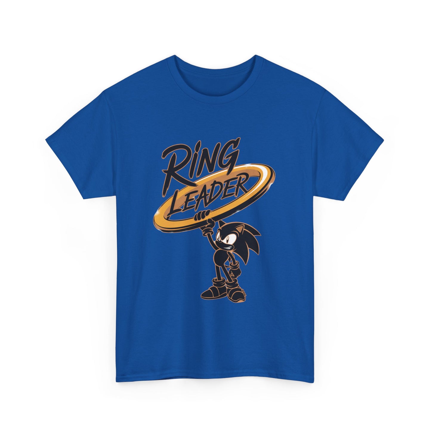 Ring Leader Video Game Shirt – Fast Speed Hero Holding Gold Ring – Retro Gamer Graphic Tee for Arcade, Anime, and Gaming Fans