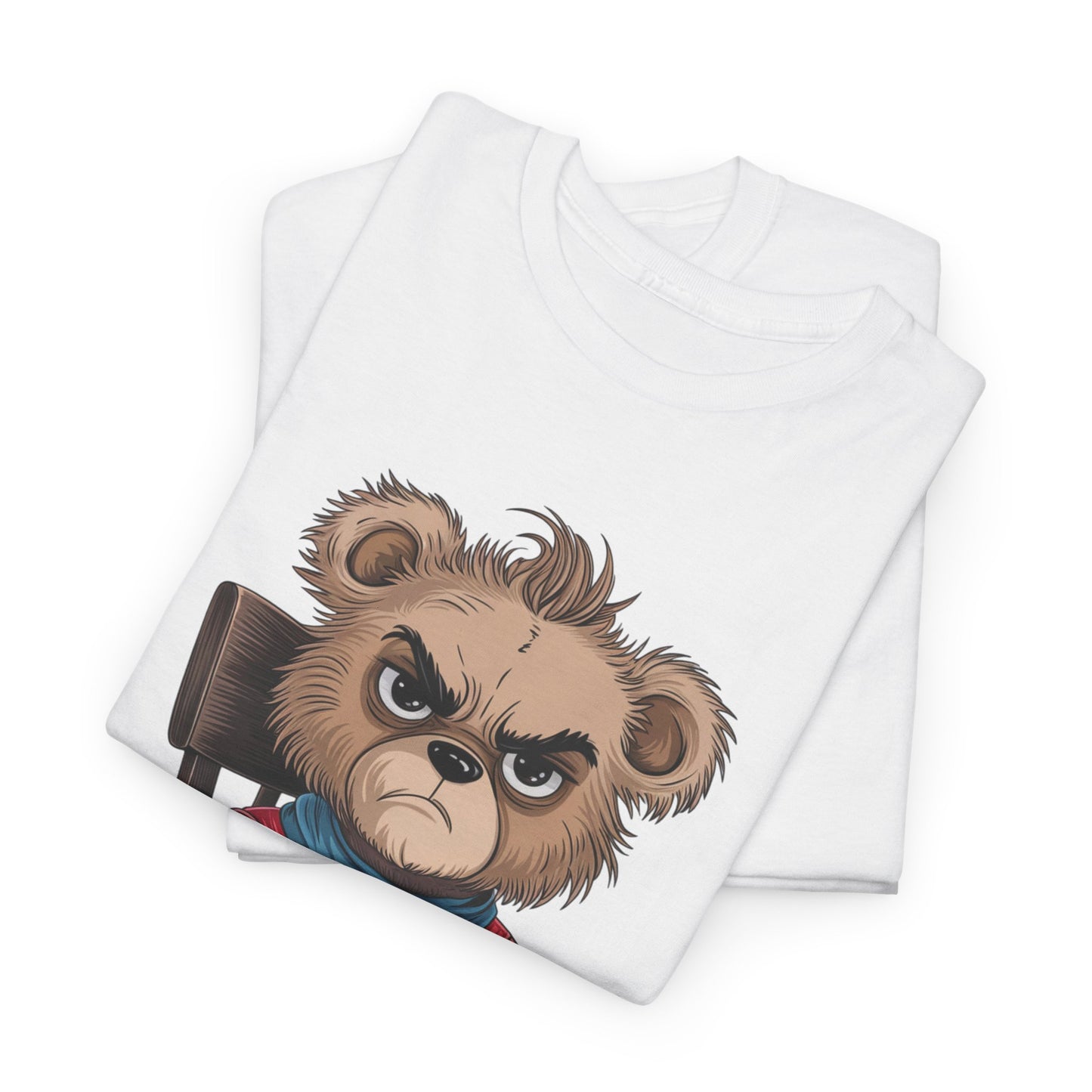 Grumpy Bear Graphic Tee – Please Bear With Me Shirt – Funny Animal T‑shirt – Sarcastic Humor Gift – Cute Bear Meme Art Tee