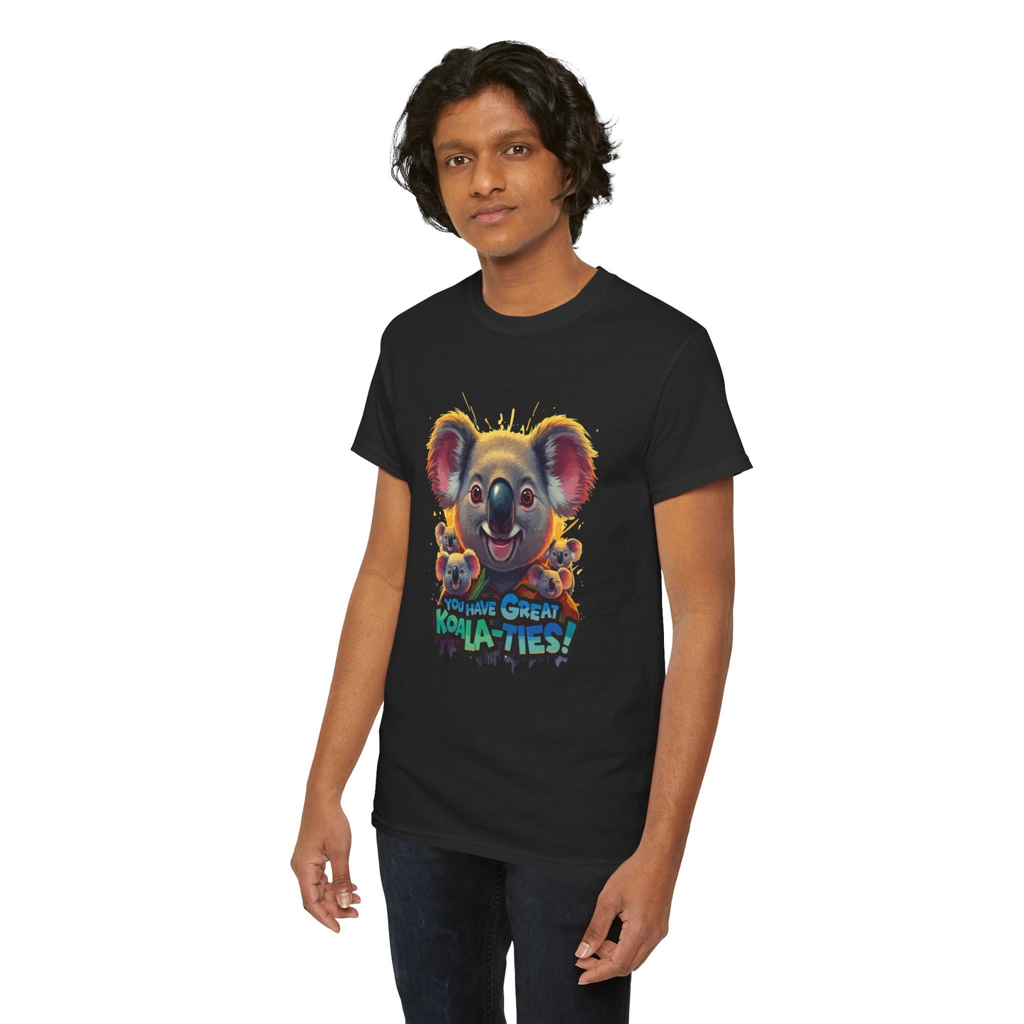 You Have Great Koala‑ties Tee – Cute Koala Pun T‑Shirt, Animal Lover Gift, Funny Wildlife Graphic, Unisex Casual Tee