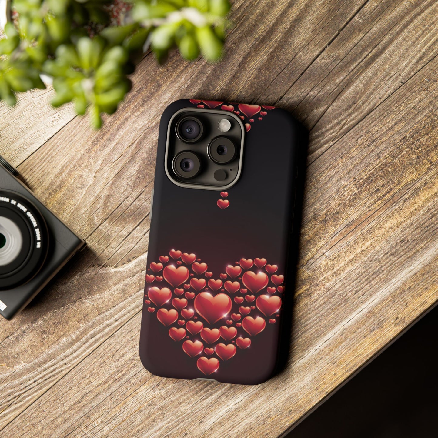 iPhone Case - Heart Made Out of Hearts Design