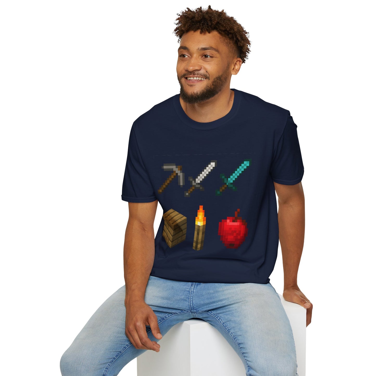 Pixel Tools & Items T-Shirt | Retro Pixel Art Gaming Tee, 8-Bit Gamer Shirt, Pixel Weapons & Supplies Top, Video Game Lover Gift Unisex