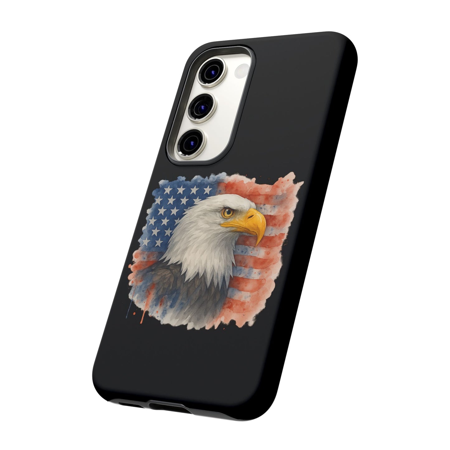 Eagle Flag Phone Case for Samsung Phone - Patriotic Tough Case for Freedom Lovers 4th of July Case Memorial Day Veteran's Day