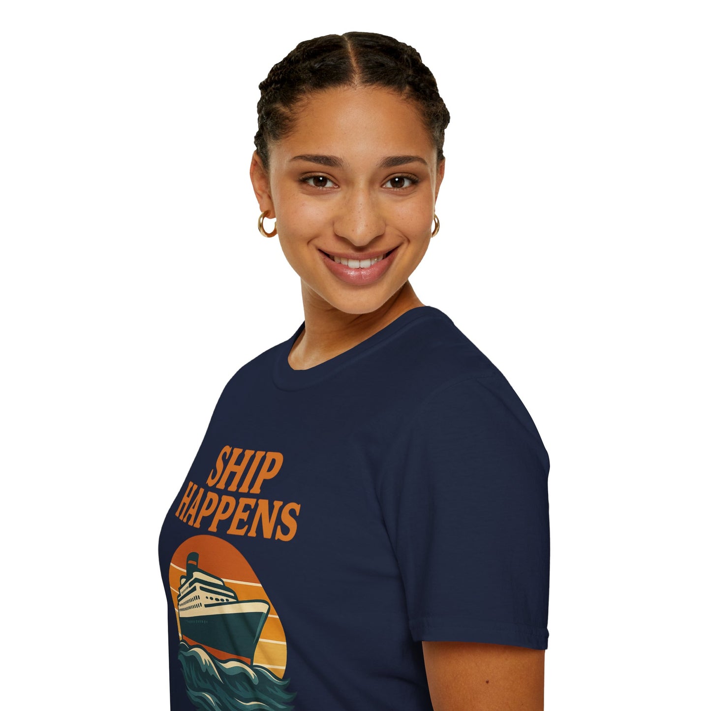 Ship Happens Tee • Funny Nautical Pun Shirt • Comfort Colors Unisex Cruise Vacation Tee • Ocean Humor • Gift for Sailors & Beach Lovers