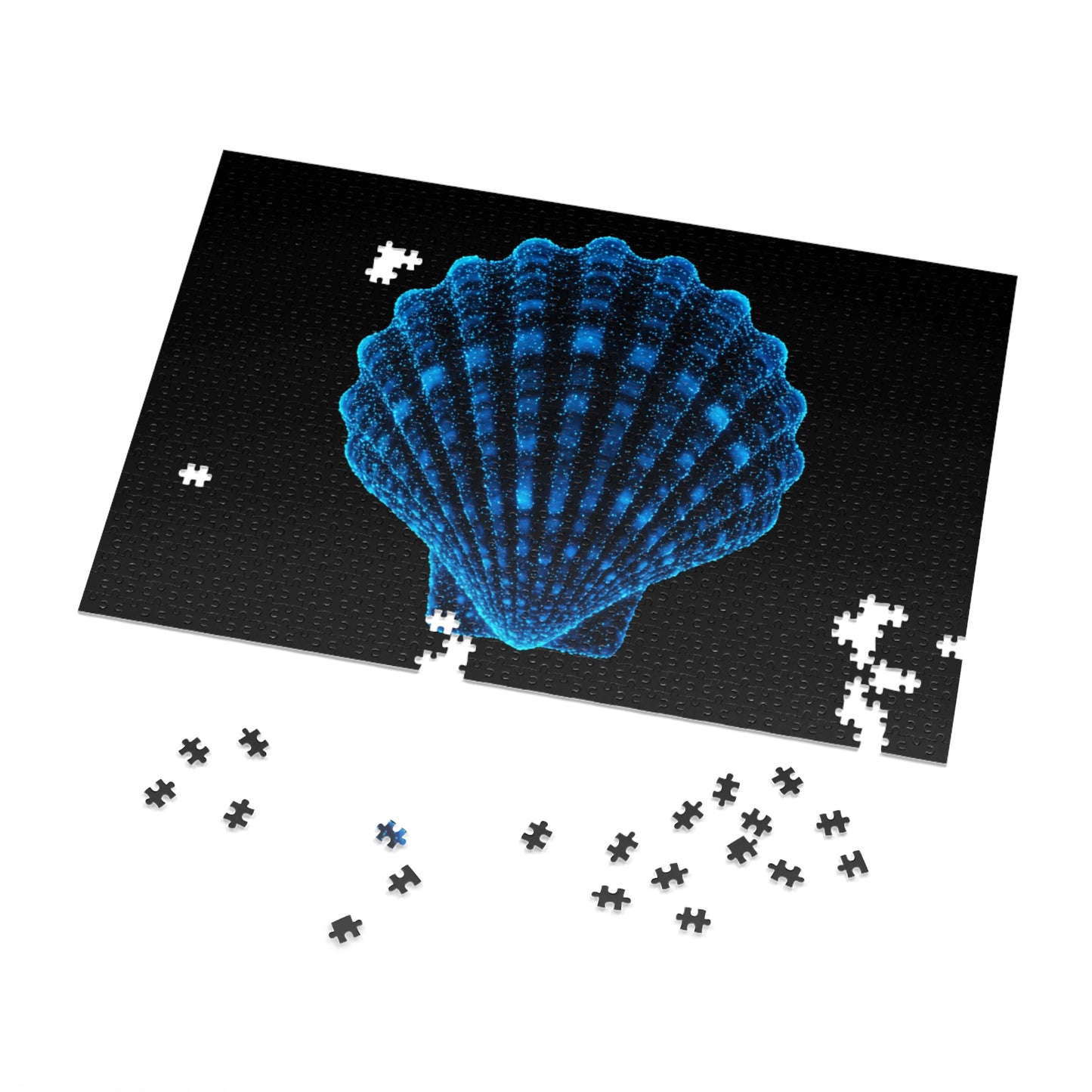 Glowing Shell Jigsaw Puzzle with Tin - Perfect Gift for Puzzle Lovers