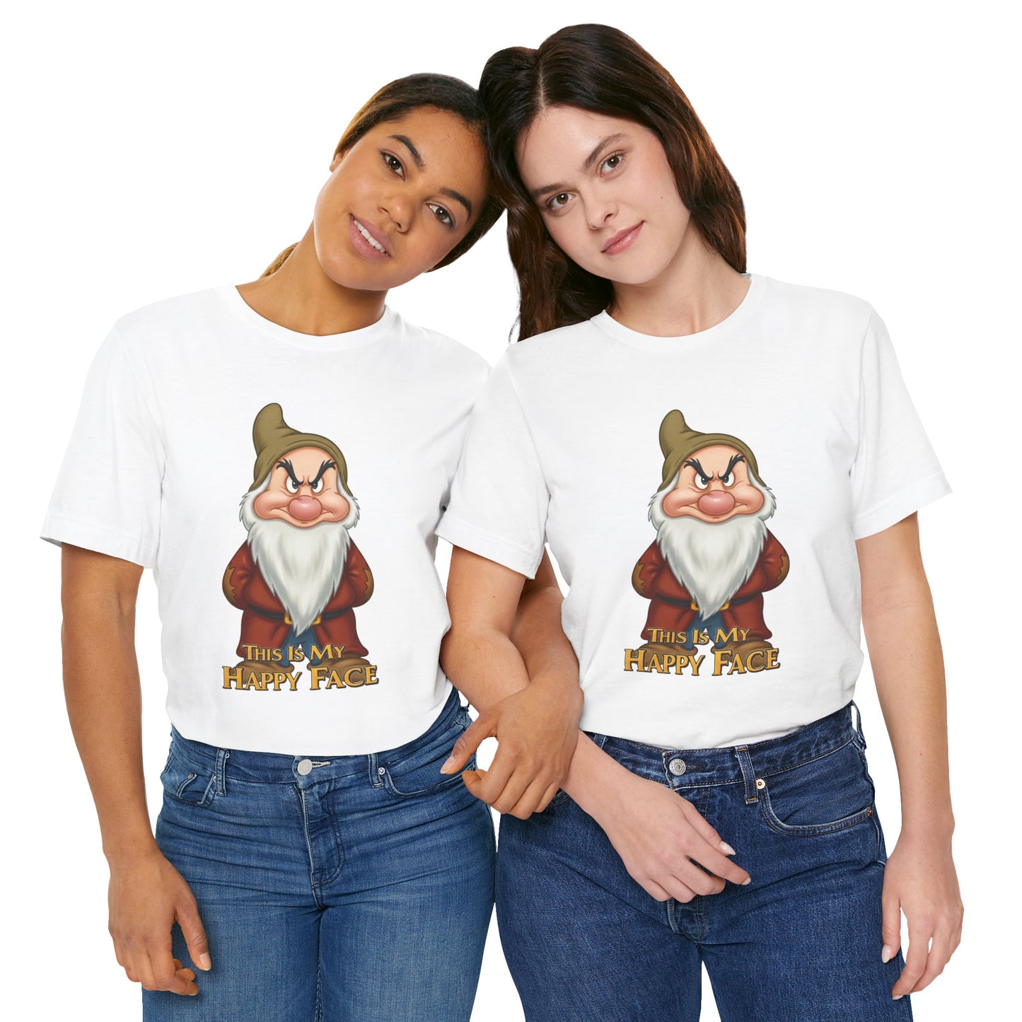 Grumpy Mood Shirt | This Is My Happy Face Tee | Funny Sarcastic Graphic T-Shirt | Retro Grumpy Beard Shirt | Gift for Men Women Introverts