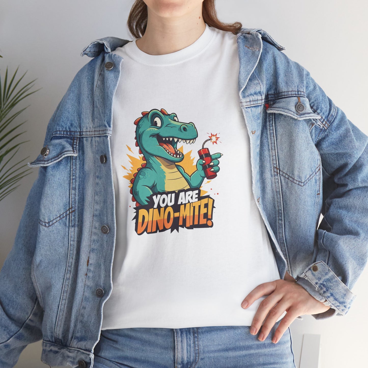 You Are Dino-Mite T-Shirt – Funny Dinosaur Graphic Tee | Cute T-Rex Shirt for Kids & Adults | Unisex Dino Lover Gift | Explosion Design