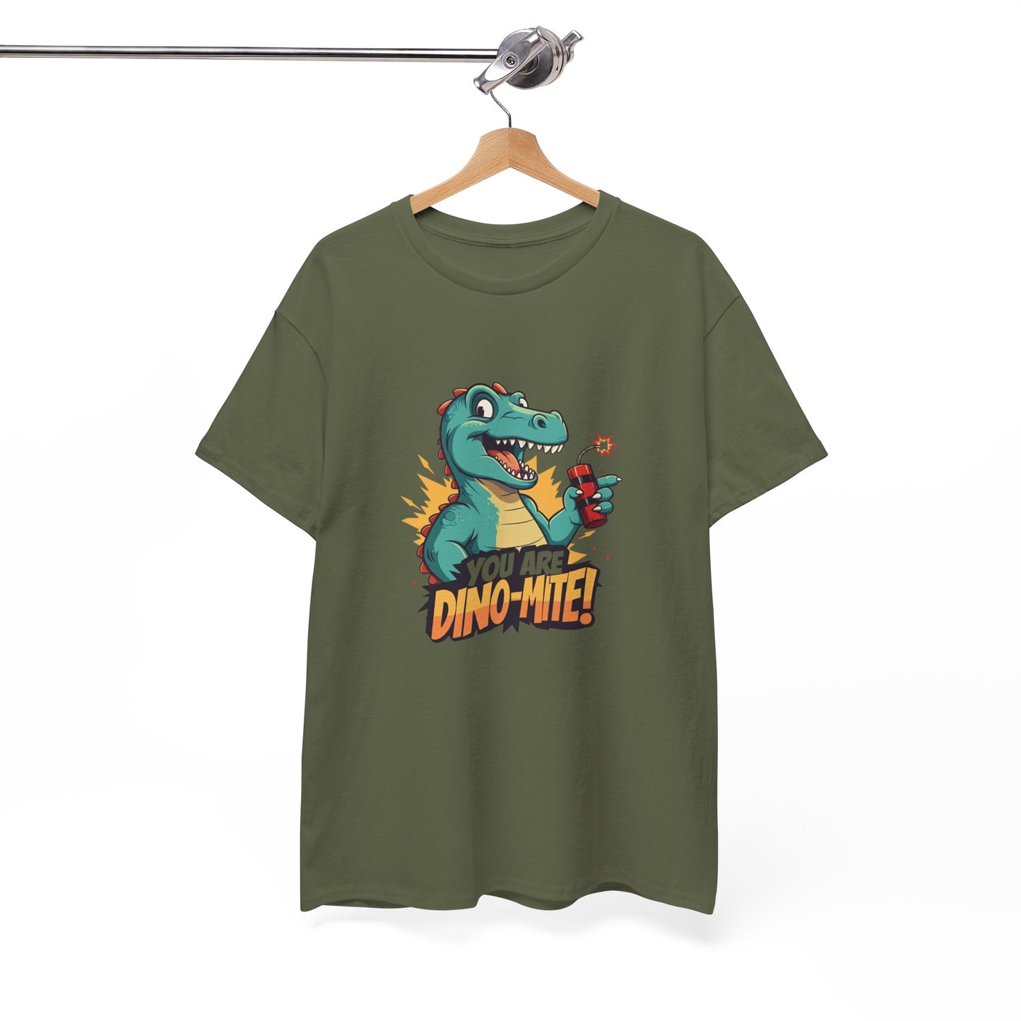 You Are Dino-Mite T-Shirt – Funny Dinosaur Graphic Tee | Cute T-Rex Shirt for Kids & Adults | Unisex Dino Lover Gift | Explosion Design