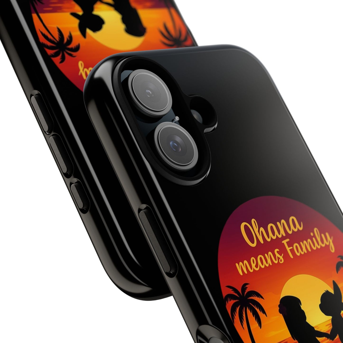 Ohana Means Family iPhone Case ā Lilo and Stitch-Inspired Cover ā Cute Tropical Gift ā Protective iPhone Case