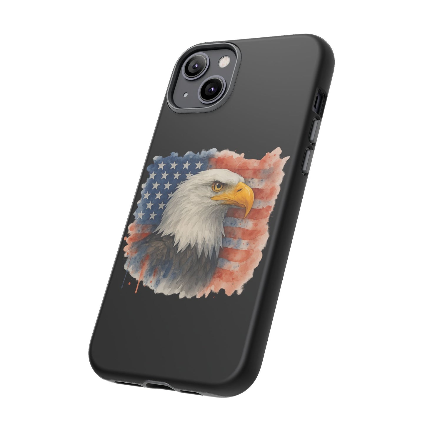 Patriotic Eagle Phone Case for iPhone - Tough Cases with American Flag Design 4th of July Case Memorial Day Veteran's Day