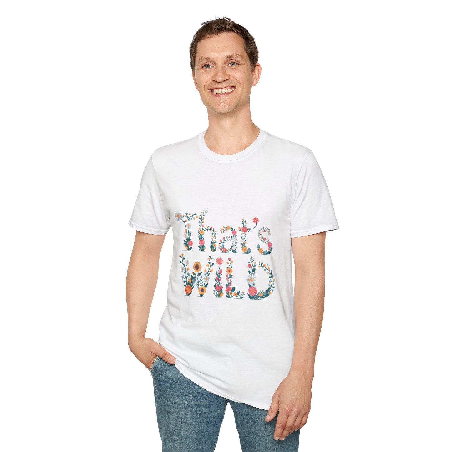Cottagecore Floral ‘That’s Wild’ Graphic Tee • Wildflower Nature Shirt • Retro Bloom T‑shirt • Botanical Cottagecore Aesthetic Gift