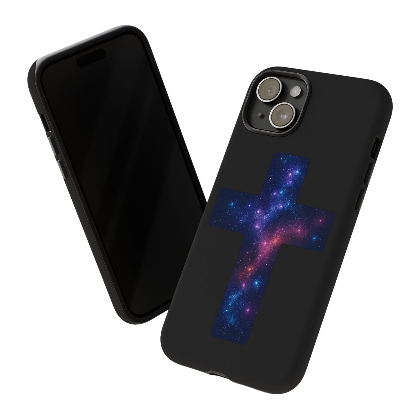 iPhone Case - Galactic Cross design Christian Phone Case Spiritual iPhone Accessory Religious Case Gift for Believers