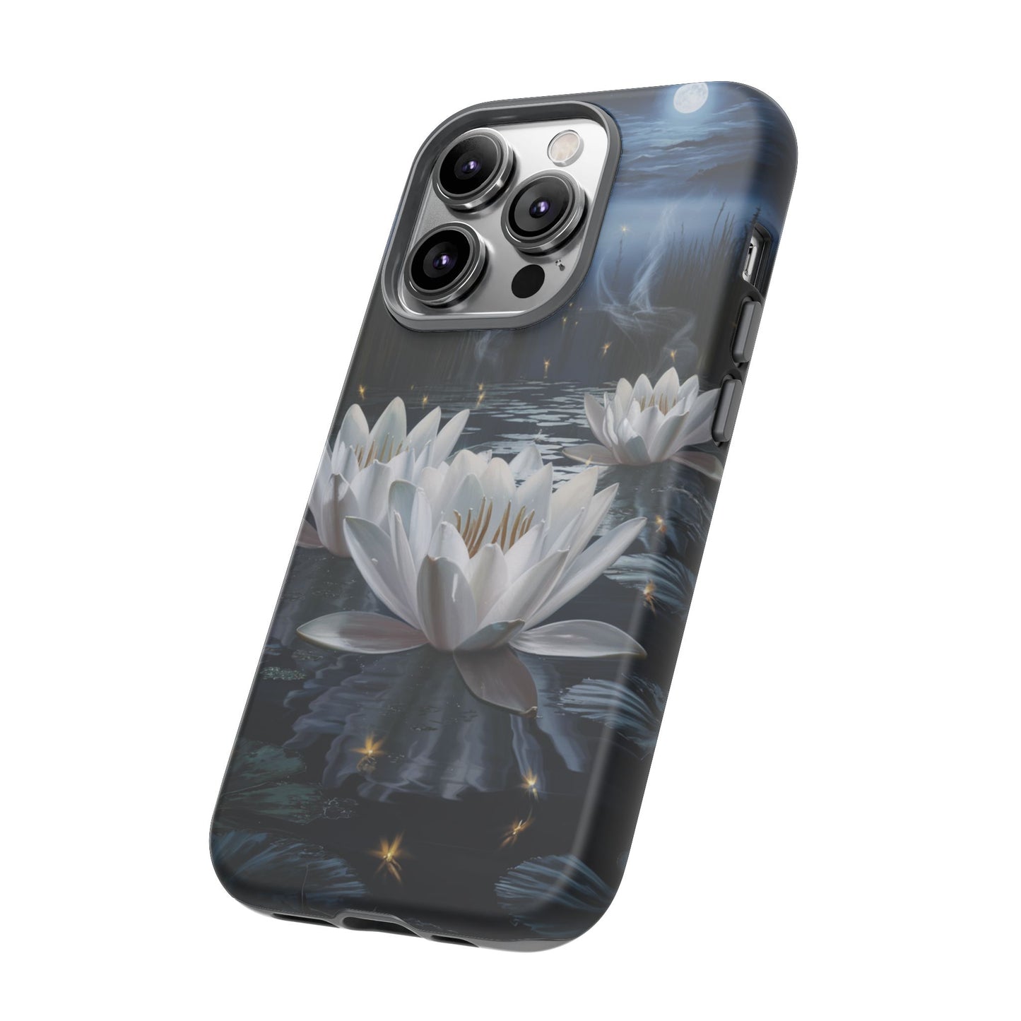 iPhone Case - Water Lilies Moonlight Design