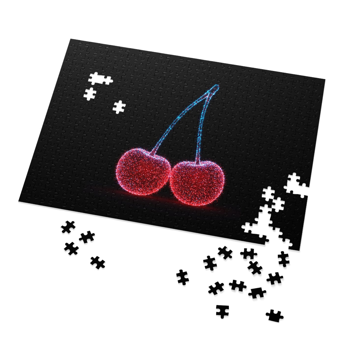 Jigsaw Puzzle: Sparkling Cherries Cherry Puzzle Cherry Game