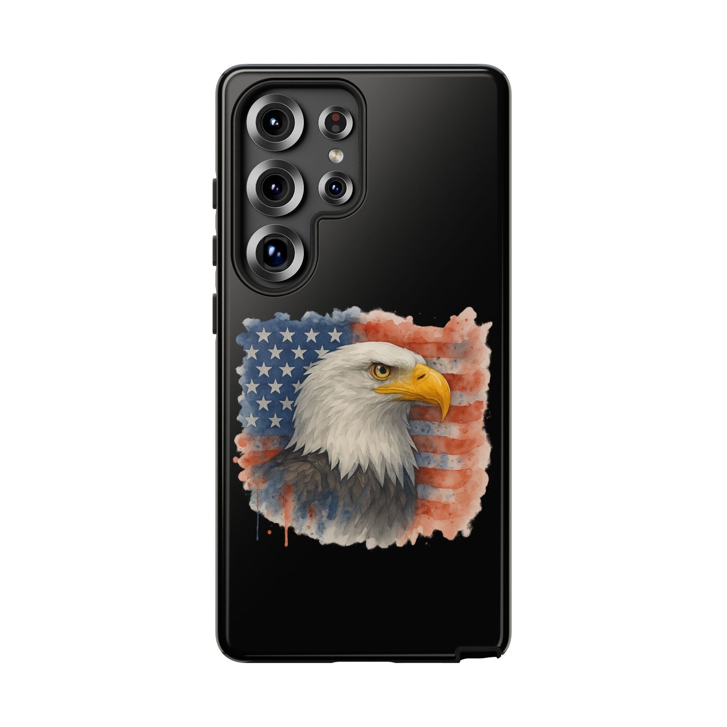 Eagle Flag Phone Case for Samsung Phone - Patriotic Tough Case for Freedom Lovers 4th of July Case Memorial Day Veteran's Day