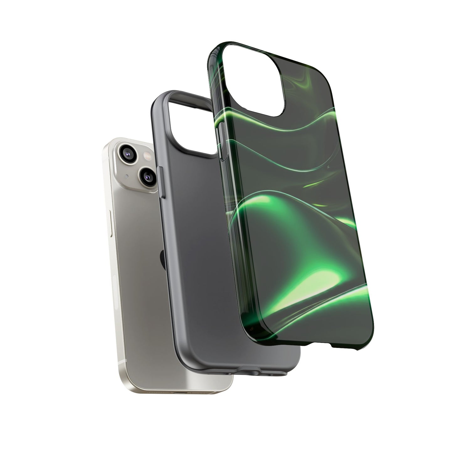 iPhone Case - Fluid Metallic Design