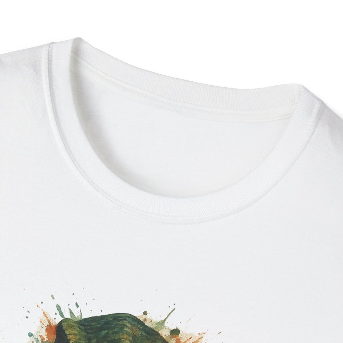 Watercolor Velociraptor T-Shirt | Dinosaur Lover Gift | Artistic Paleo Tee - Unique Dino Art Tee for Men Women Jurassic Apparel