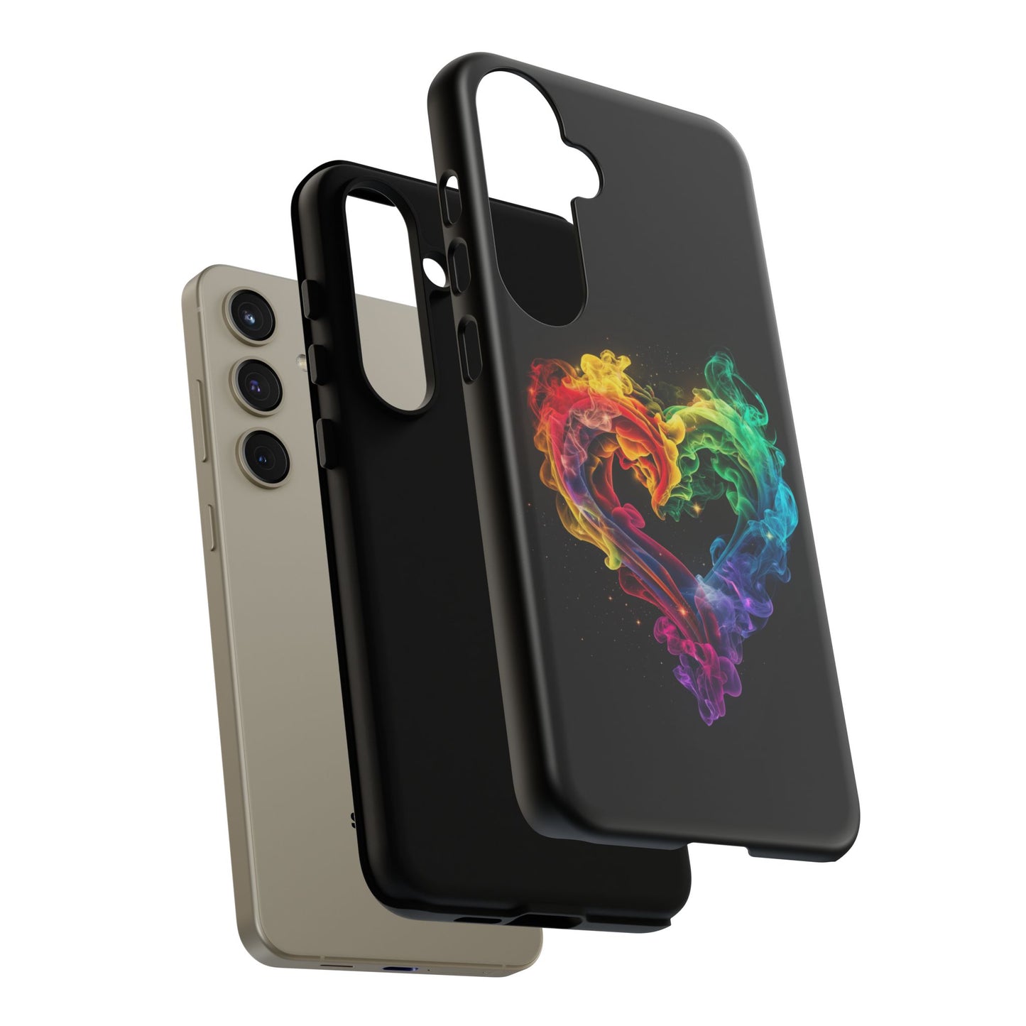 Samsung Galaxy Case - Colorful Heart Design