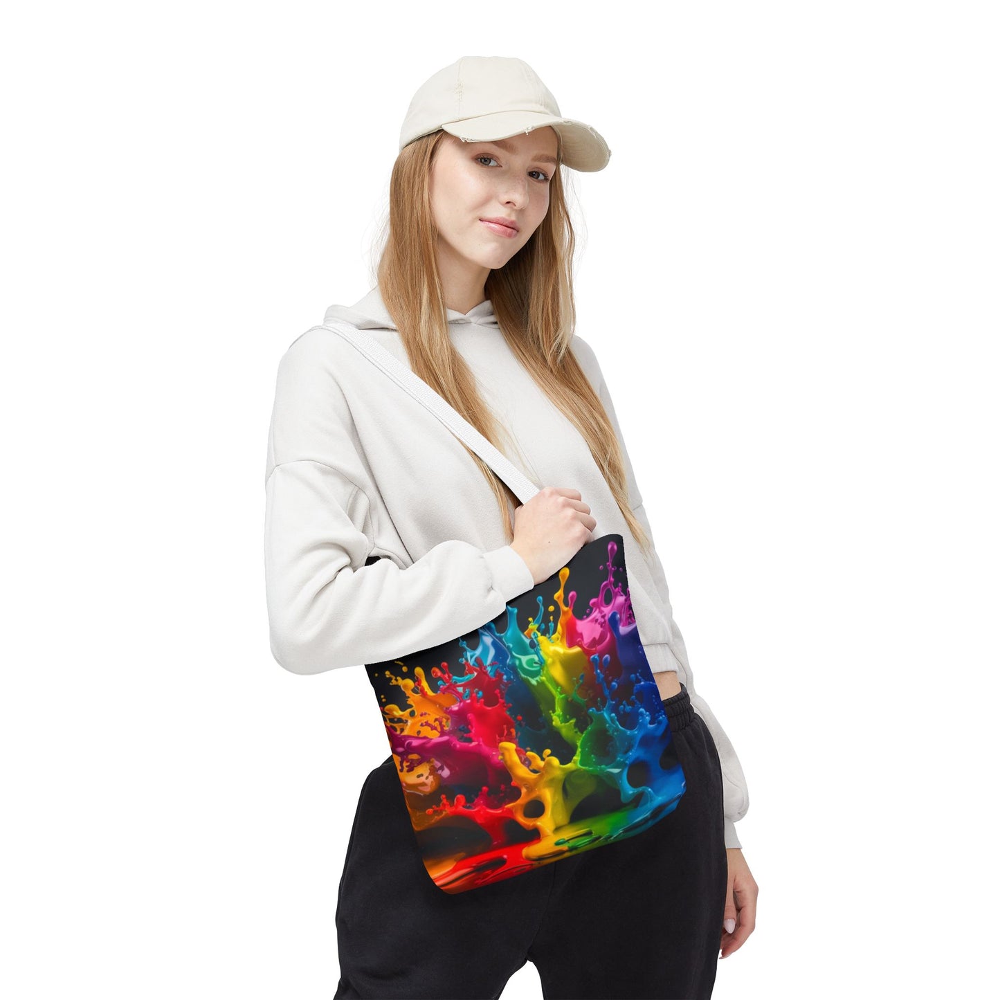 Colorful Splash Tote Bag - Vibrant Art for Every Occasion