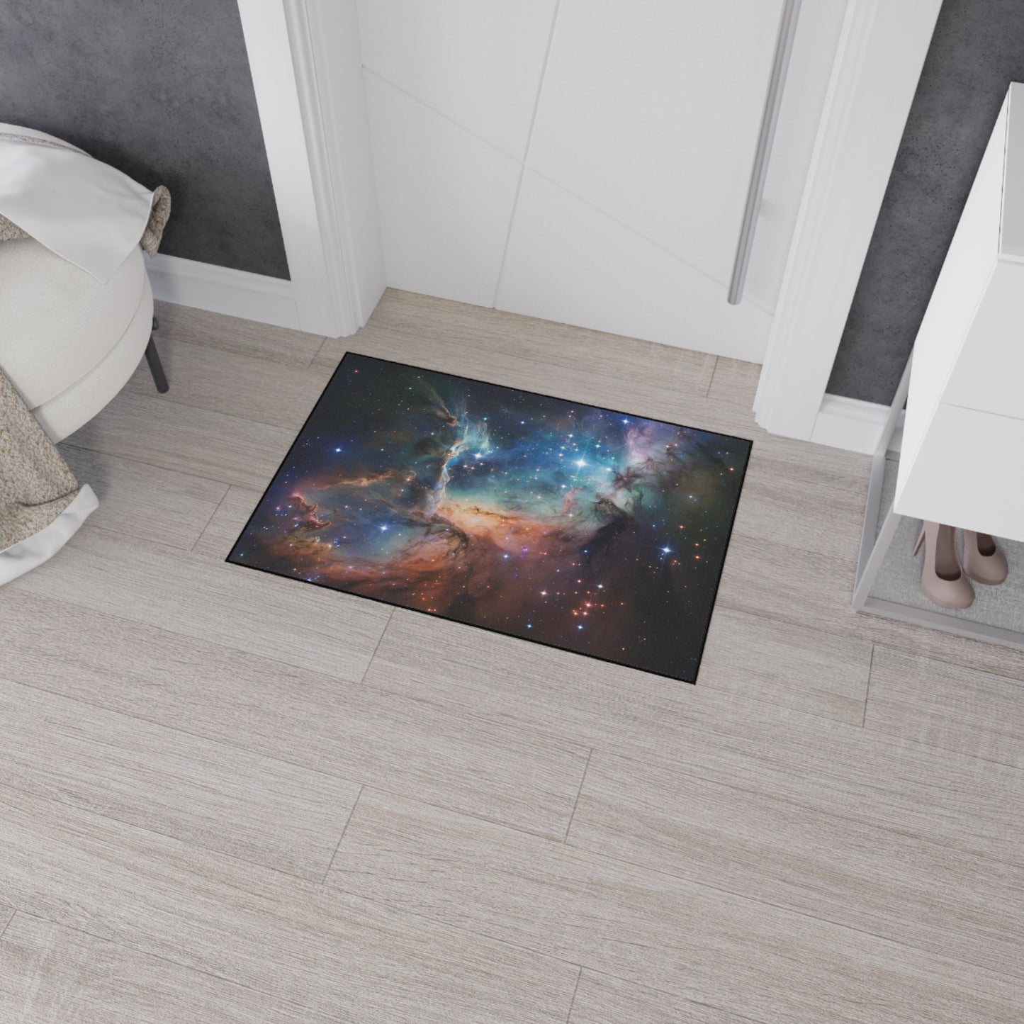Floor Mat Space Door Mat Cosmic Welcome Mat Galactic Floor Mat Starry Welcome Mat