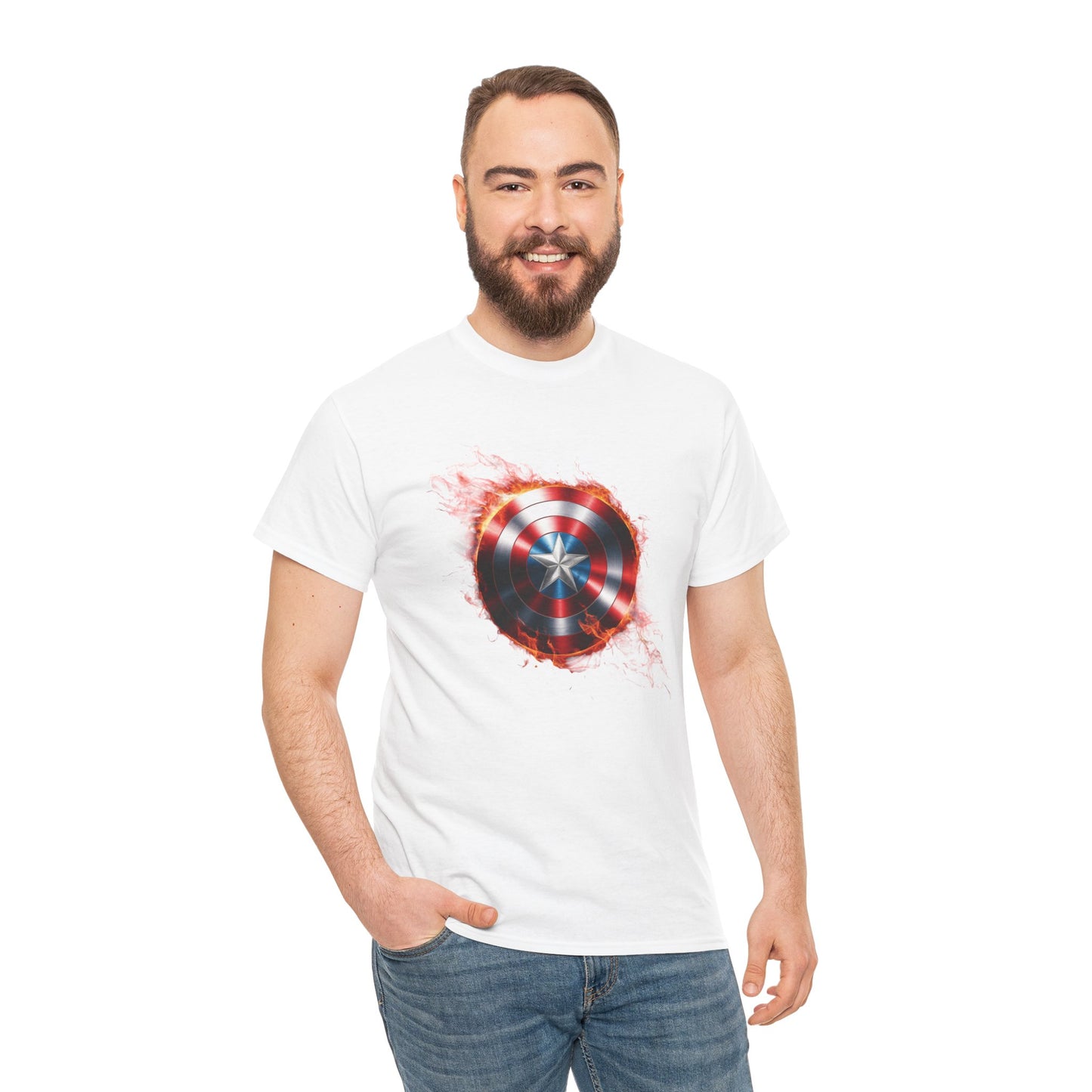 Captain America Flame Tee