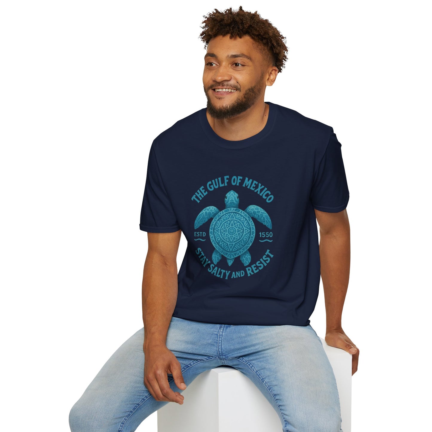 Gulf of Mexico Watercolor Sea Turtle T-Shirt - Ocean Wildlife Tee - Nature Lover Gift - Summer Beach Top - Coastal Art Graphic Tee