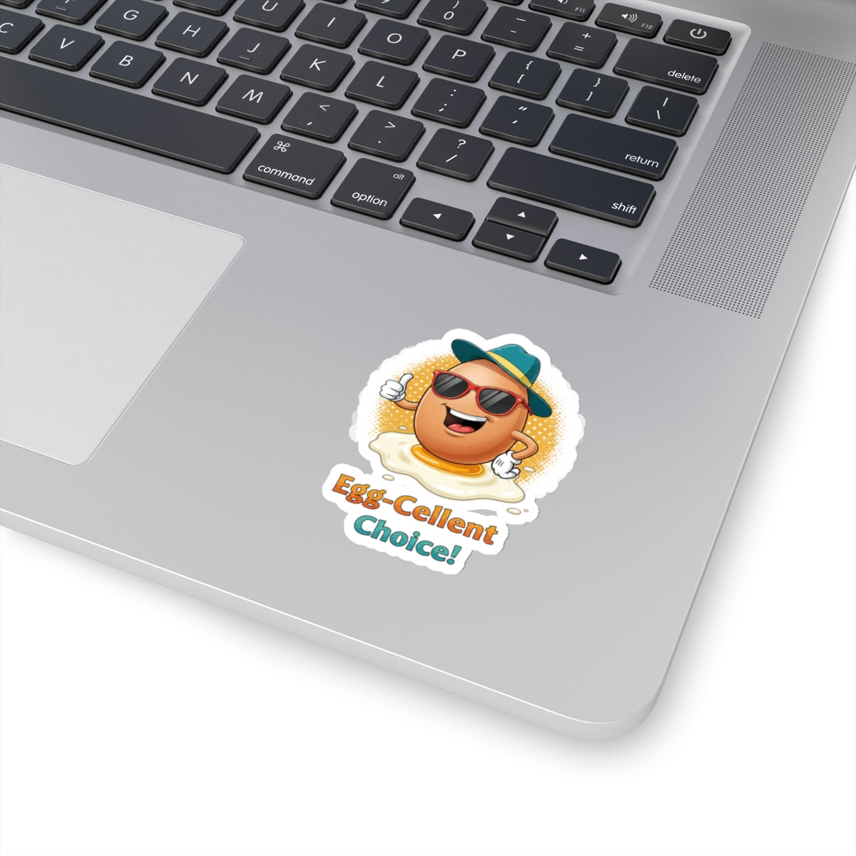 Sticker - Egg-Cellent Choice Pun Thumbs Up Design
