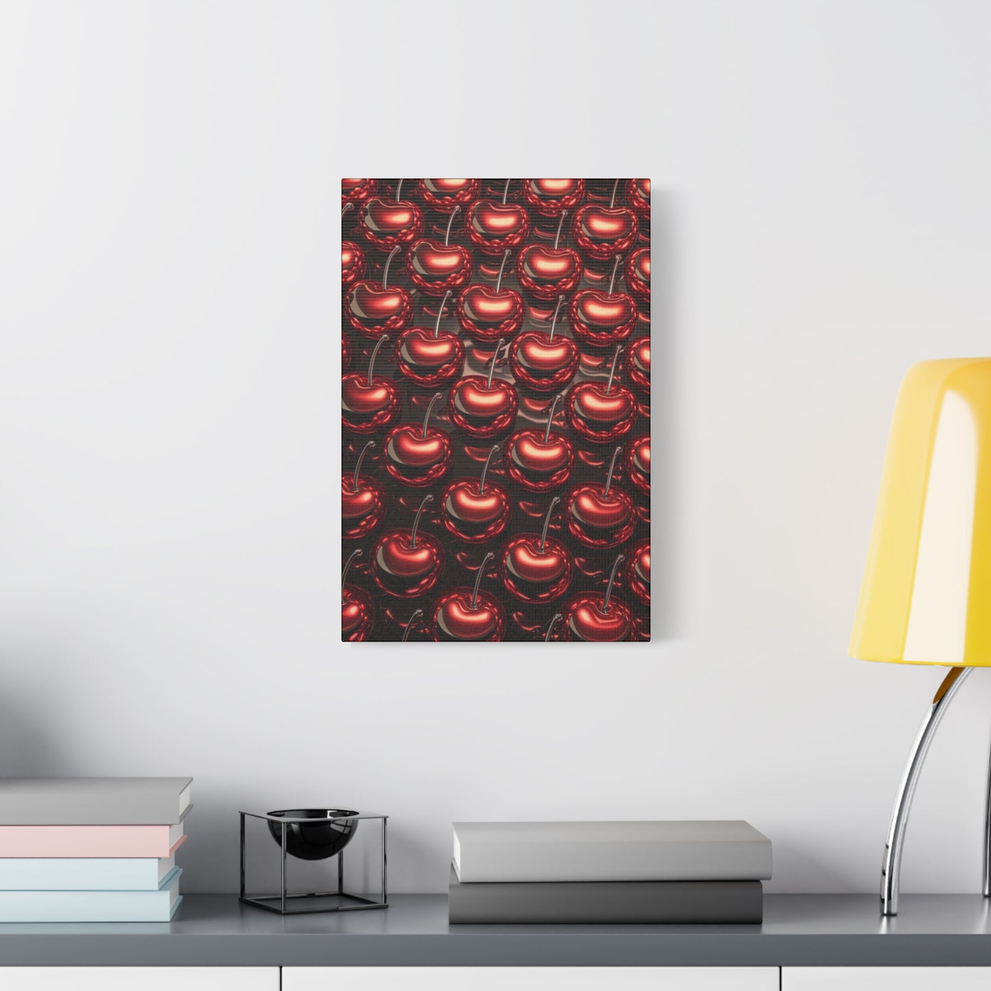 Canvas Wall Art - Colorful Shiny Cherries