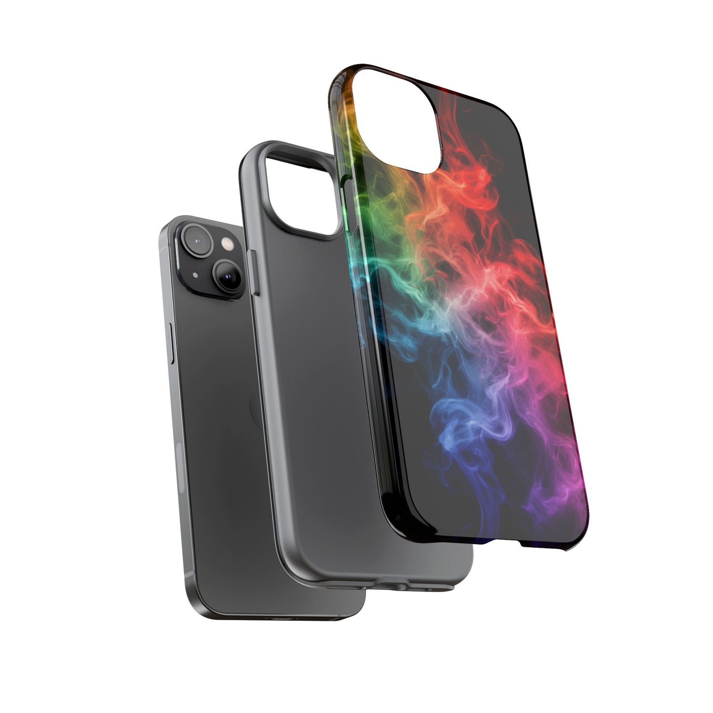 iPhone Case - Colorful Smoke Design
