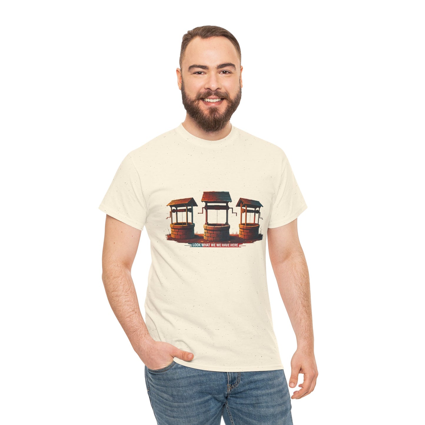 Funny “Well Well Well” T-Shirt • Pun Graphic Tee with Wishing Wells • Retro Vintage Humor Shirt • Gift for Pun Lovers & Joke Fans