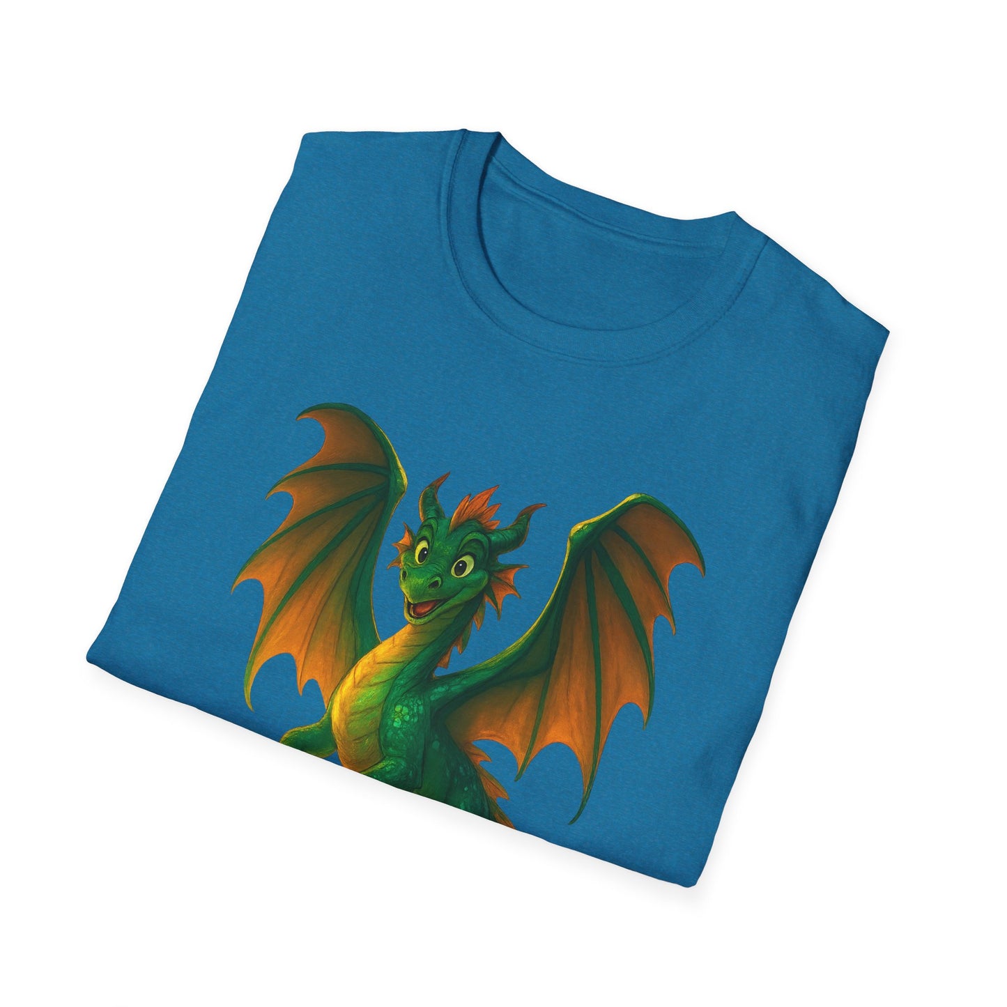 Green Dragon Fantasy T-Shirt | Unisex Mythical Creature Tee | DnD Gamer Gift | Cool Dragon Shirt | Magic RPG Nerdy Graphic Tee