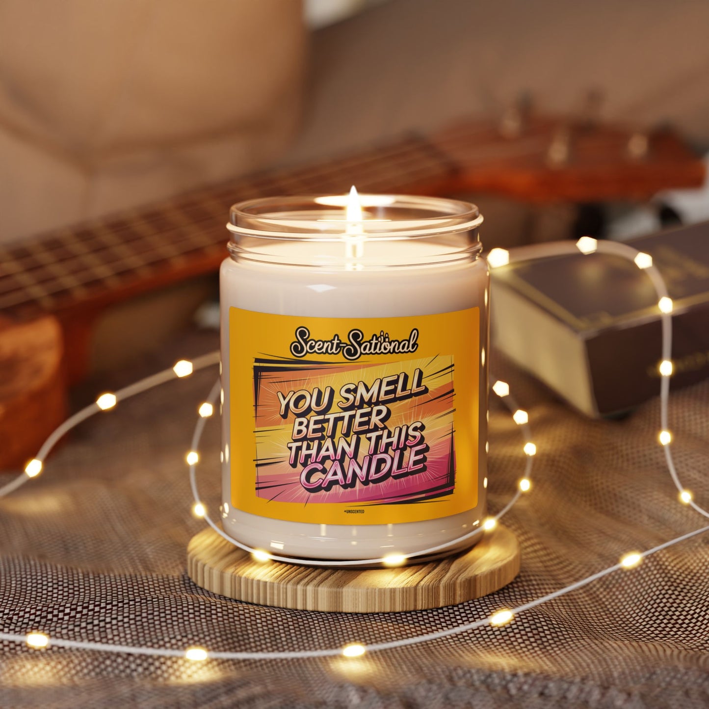 Funny Unscented Candle, You Smell Better Than This Candle, Gag Gift, Eco-Friendly Soy Candle, Reusable Jar, Birthday Or Office Gift Idea