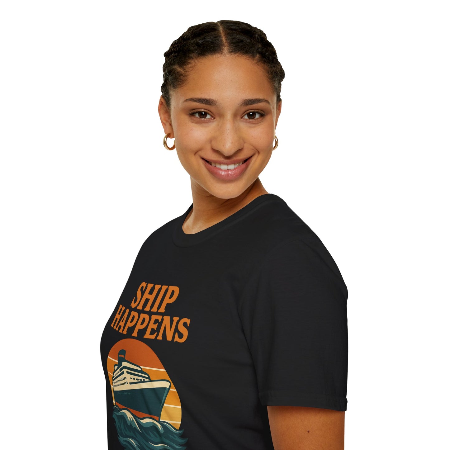 Ship Happens Tee • Funny Nautical Pun Shirt • Comfort Colors Unisex Cruise Vacation Tee • Ocean Humor • Gift for Sailors & Beach Lovers