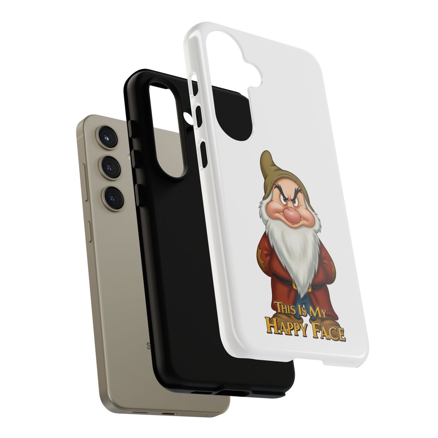 Samsung Phone Case - Grumpy Dwarf 'This is My Happy Face'